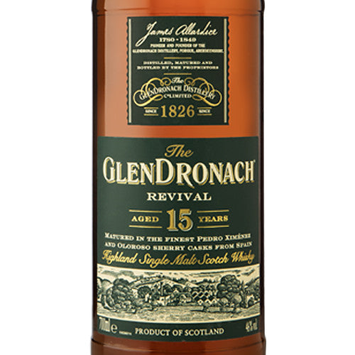 Glendronach 15 Year Old Single Malt Scotch Whisky