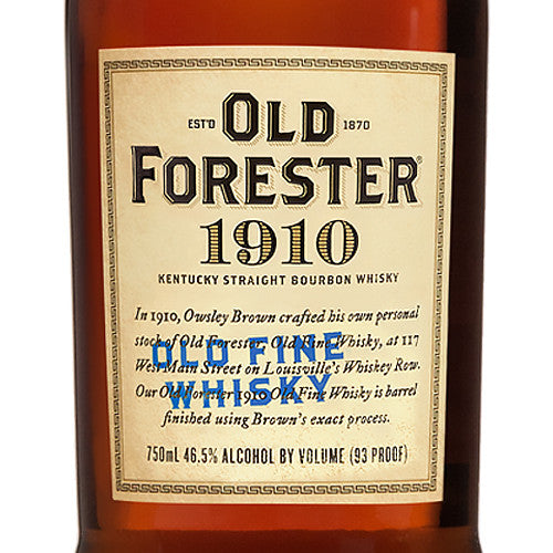 Old Forester 1910 Old Fine Straight Bourbon Whisky