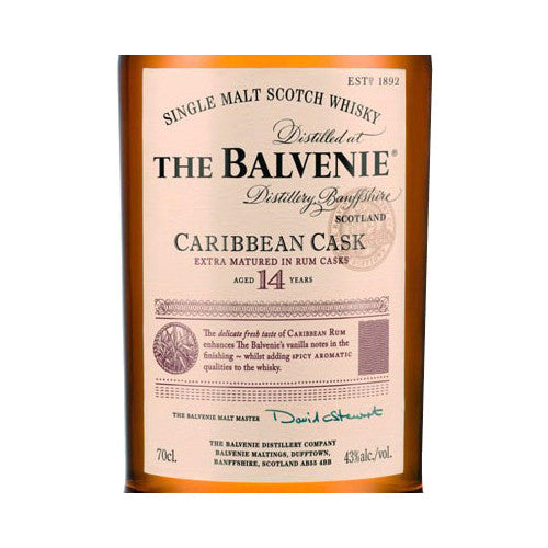 The Balvenie 14 Year Old Caribbean Cask Single Malt Scotch Whisky
