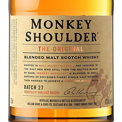 Monkey Shoulder Blended Malt Scotch Whisky