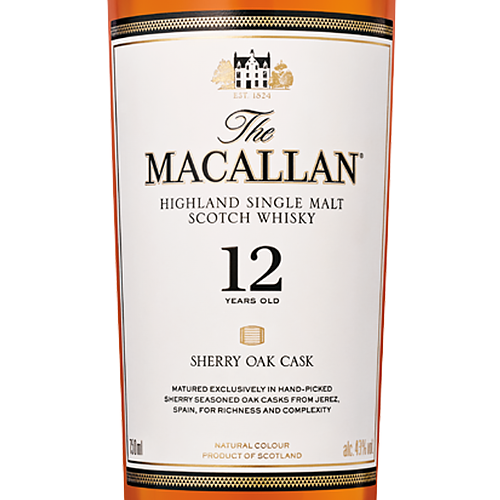 The Macallan 12 Year Old Sherry Oak Single Malt Scotch Whisky